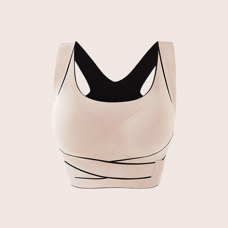 調整ベルト付きスポーツブラ