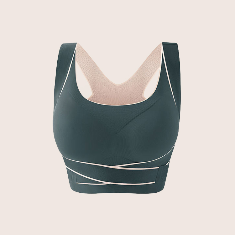 調整ベルト付きスポーツブラ