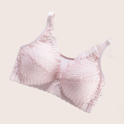 コイルなし前ボタン妊婦用ブラジャー