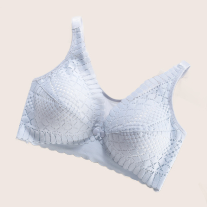 コイルなし前ボタン妊婦用ブラジャー