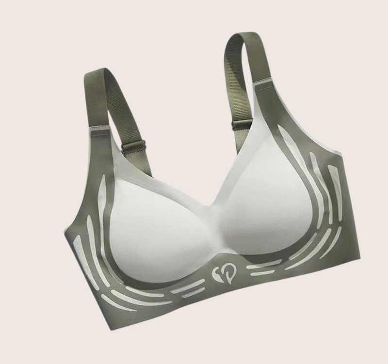 コントラスト配色ノンワイヤーブラ