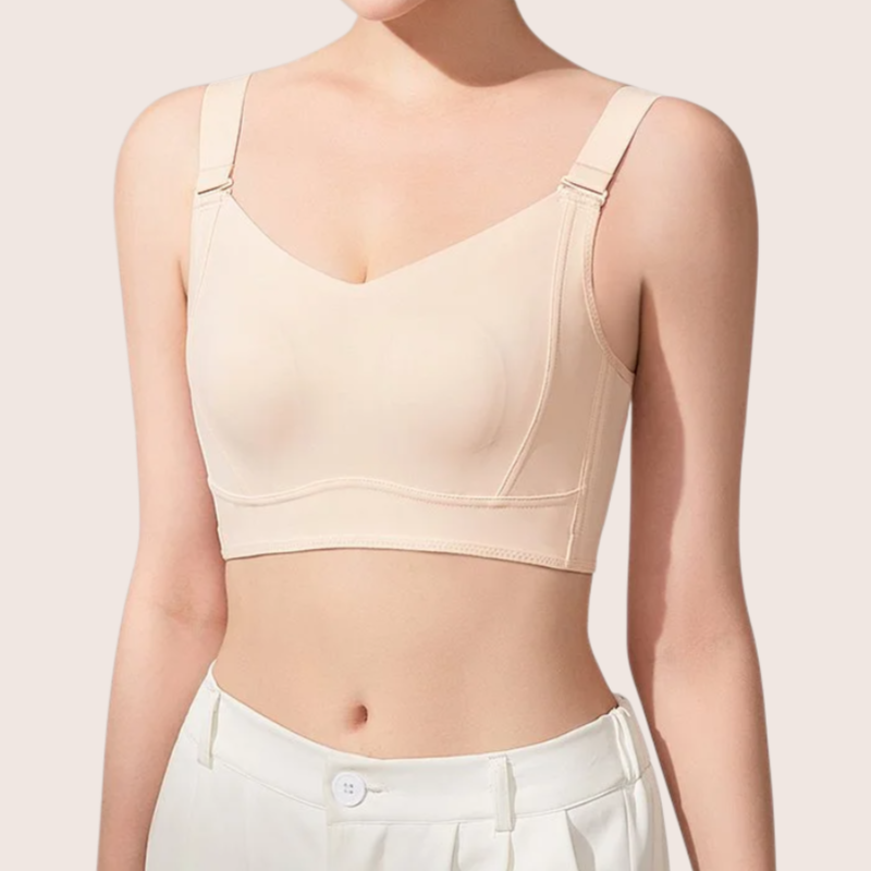 【大きな胸が小さく見える】肌にやさしい下垂防止ブラジャー