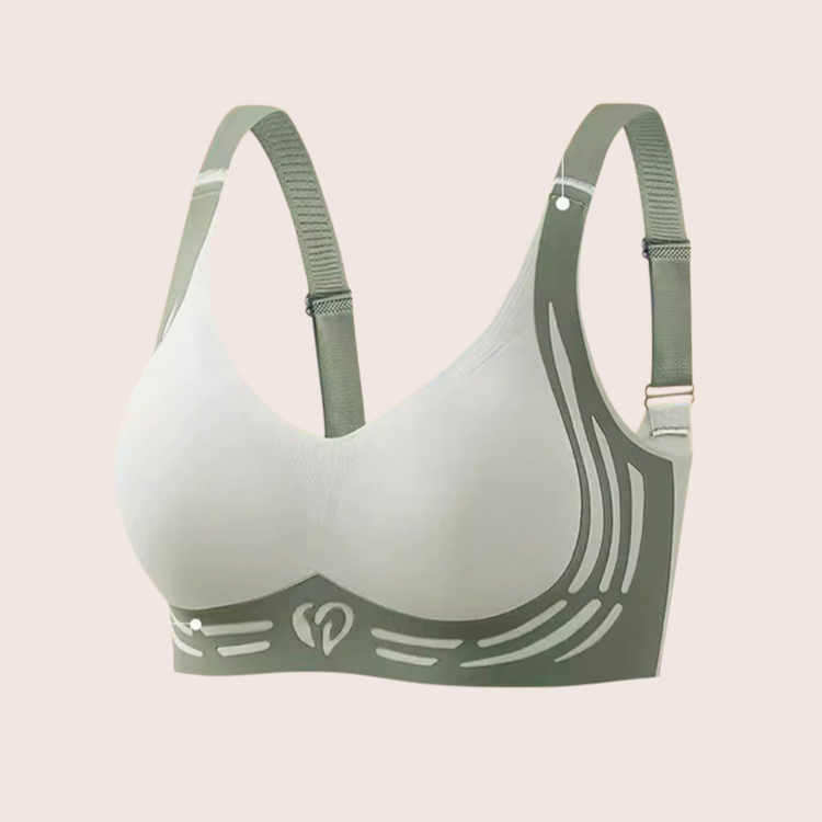 コントラスト配色ノンワイヤーブラ