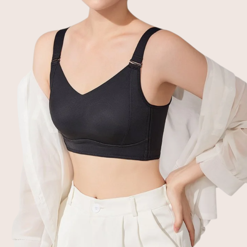 【大きな胸が小さく見える】肌にやさしい下垂防止ブラジャー