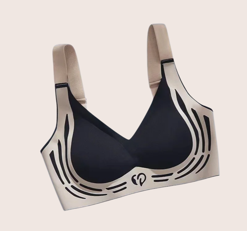 コントラスト配色ノンワイヤーブラ