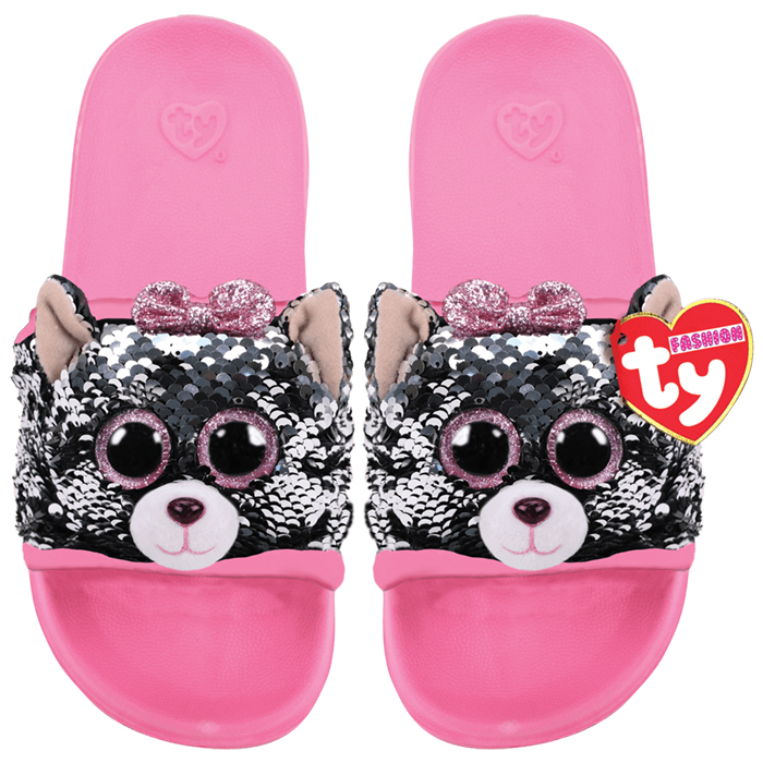 閃片灰猫琪琪涼鞋 - L-TY-Eurekakids