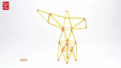 Hape Flexistix 創意竹棒 起重機套組 Truss Crane - 用竹籤創造奇妙結構和機械！( 從4歲起 )