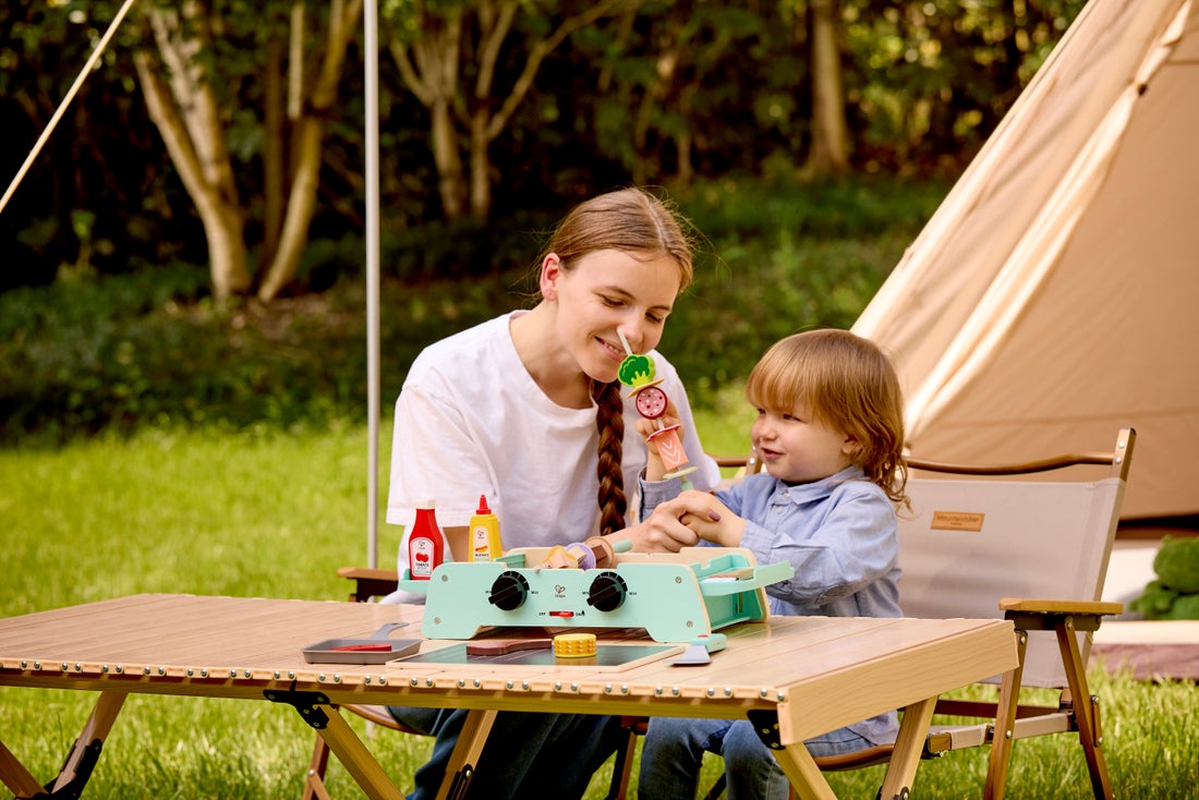 Hape Sizzling Griddle & Grill BBQ | 燒烤爐玩具套裝 (2-8 歲)