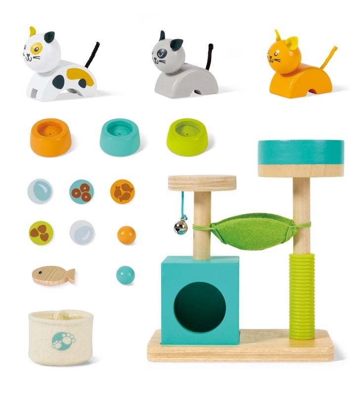 Hape Kitty Haven Playset | 貓咪玩樂套裝 (3 - 10 歲)