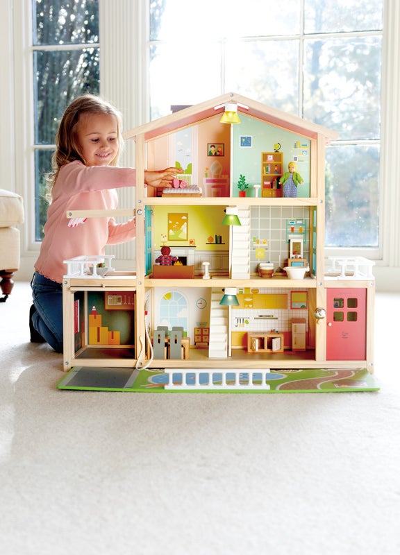 Hape Doll Family Mansion | 家庭大宅 - 包含傢俱 (3-10 歲)