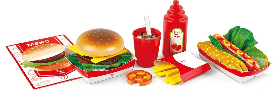 Hape Fast Food Set | 快餐店套餐玩具套裝 (2-8 歲)