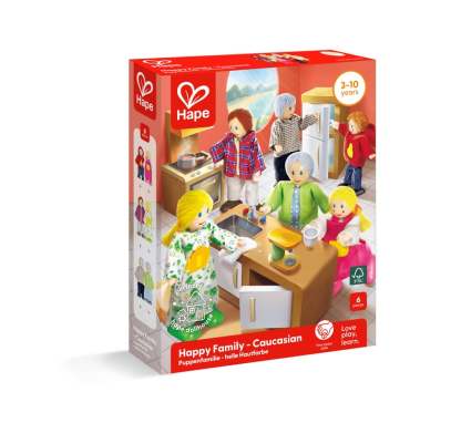 Hape Happy Family - Caucasian | 娃娃 - 白人家庭  (3-10 歲)