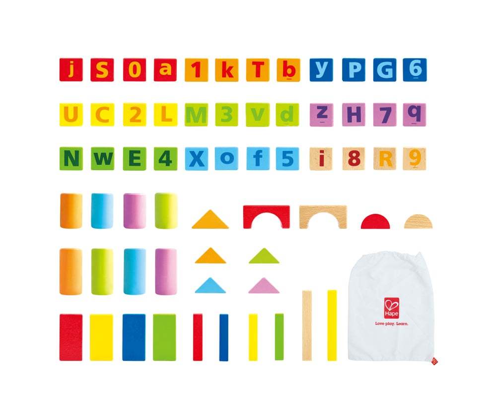 Hape 益智字母數字積木 80pcs (1-3 歲)