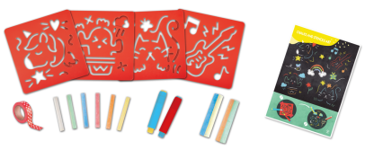 Hape Chalks and Stencils Art | 粉彩模藝工房 (3-6 歲) 