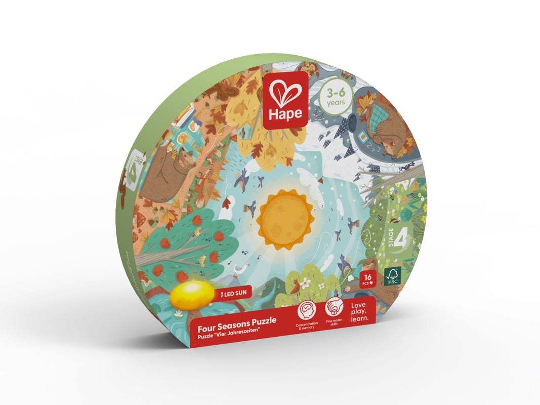 Hape 拼圖 - 四季 16塊 (3-6 歲)