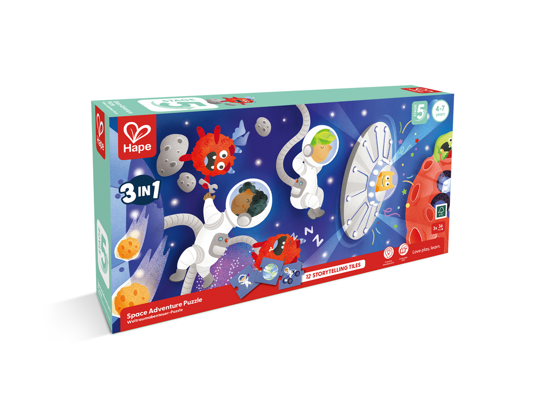 Hape Space Adventure Puzzle | 太空探險拼圖套裝 (4-7 歲)