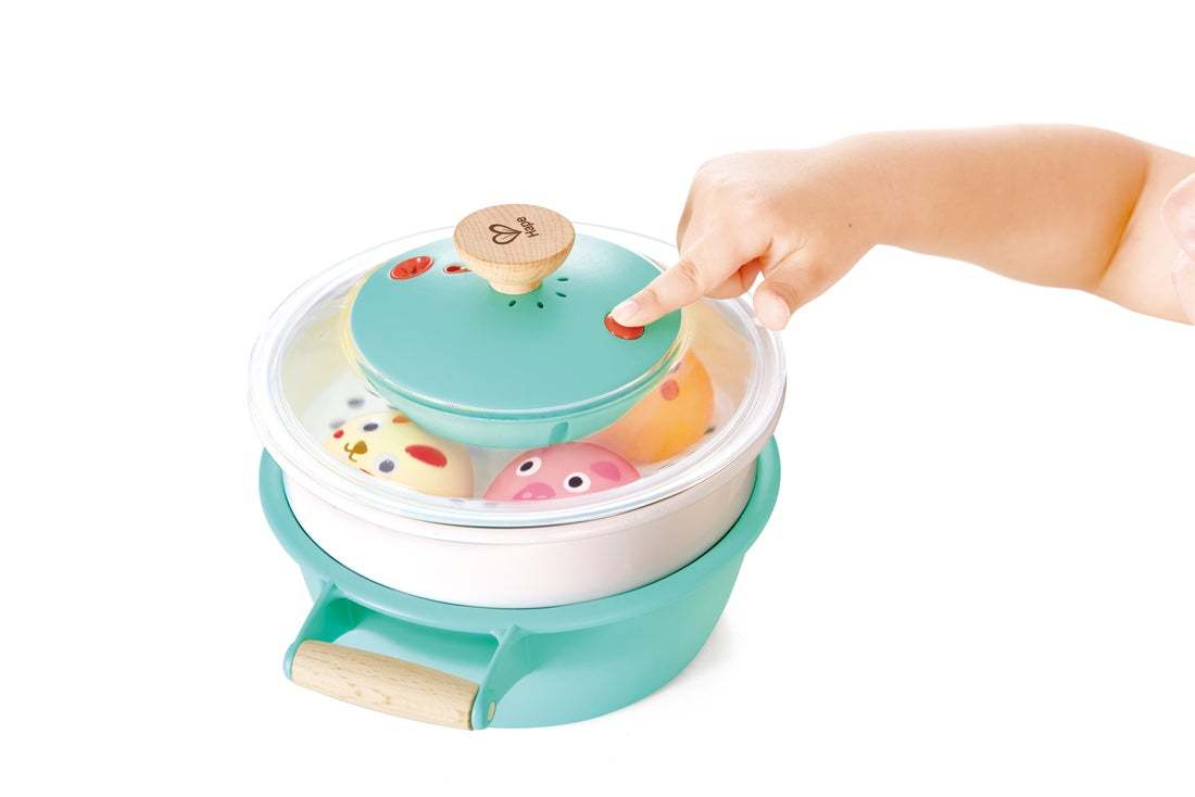 Hape Little Chef Cooking & Steam Playset Plus | 蒸氣火鍋蒸籠套裝 (2-8 歲)