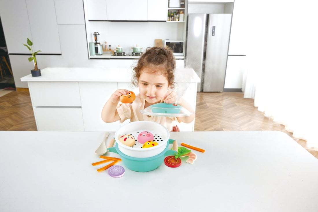 Hape Little Chef Cooking & Steam Playset Plus | 蒸氣火鍋蒸籠套裝 (2-8 歲)