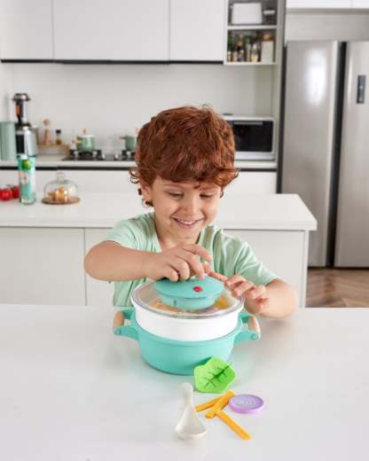 Hape Little Chef Cooking & Steam Playset Plus | 蒸氣火鍋蒸籠套裝 (2-8 歲)