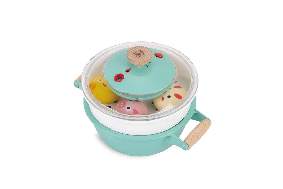 Hape Little Chef Cooking & Steam Playset Plus | 蒸氣火鍋蒸籠套裝 (2-8 歲)