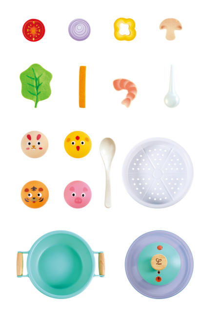 Hape Little Chef Cooking & Steam Playset Plus | 蒸氣火鍋蒸籠套裝 (2-8 歲)