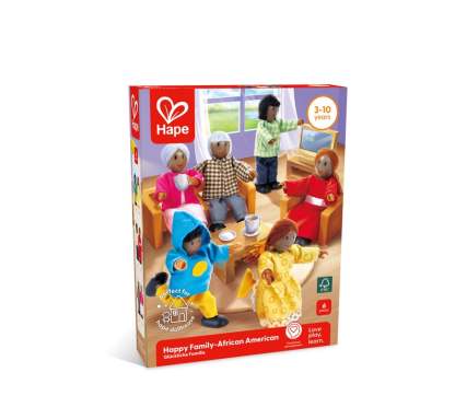 Hape 快樂家庭娃娃屋套裝 - 非裔美國人 (3-10 歲)