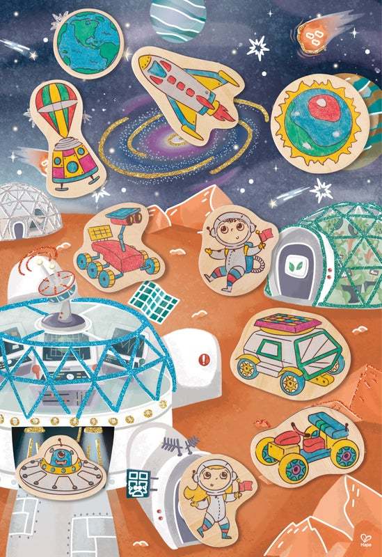 Hape Mars Life DIY Magnets | 火星生活 DIY 磁石貼 (4-12 歲)