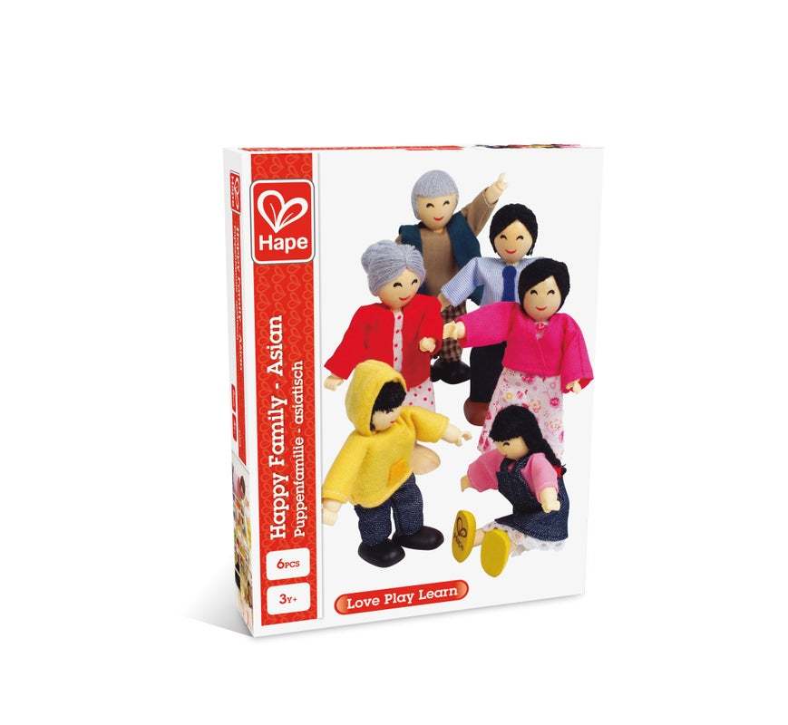Hape Happy Family - Asian | 娃娃 - 亞洲人家庭 (3-10 歲)