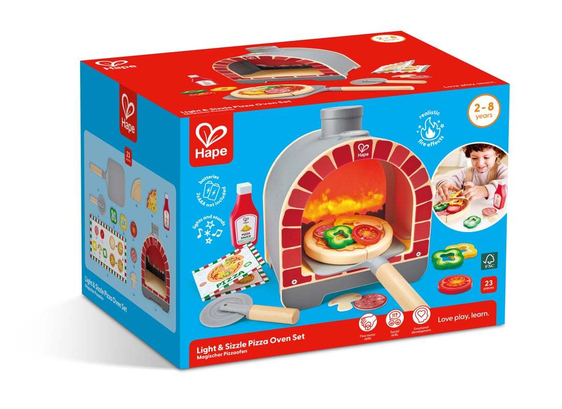 Hape Light & Sizzle Pizza Oven Set | 薄餅焗爐玩具套裝 (2-8 歲)