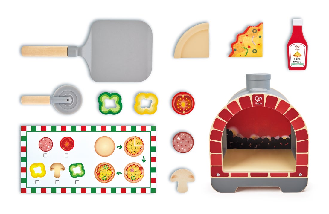 Hape Light & Sizzle Pizza Oven Set | 薄餅焗爐玩具套裝 (2-8 歲)
