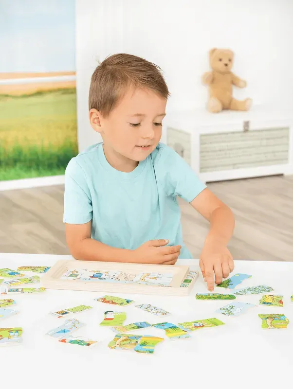 季節變化配對拼圖-Beleduc-Eurekakids