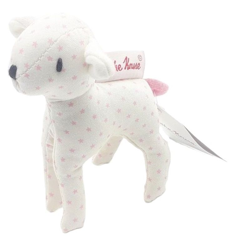 Kathe Kruse | MINI GRABBING TOY LAMB RATTLE - White (0歲以上)