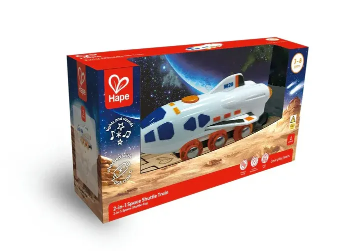 Hape 二合一太空梭列車 | 3 歲或以上