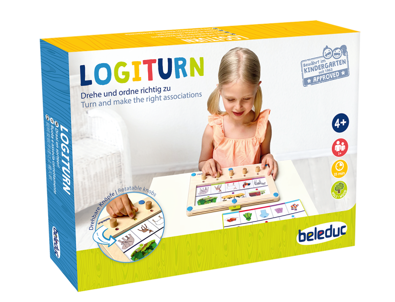 Beleduc LogiTurn 邏輯轉盤 (非常適合兒童獨立遊戲，培養專注力) 4 歲及以上