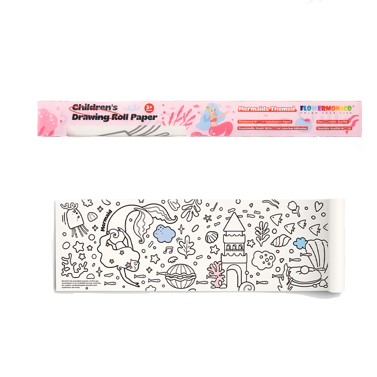 Flower Monaco | Height Chart Roll-up painting(Mermaid)身高小捲畫套裝(美人魚) | 3歲以上