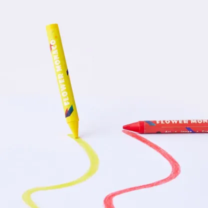 可水洗蠟筆 48色 | Washable Crayons 48 Colors-Flower Monaco-Eurekakids