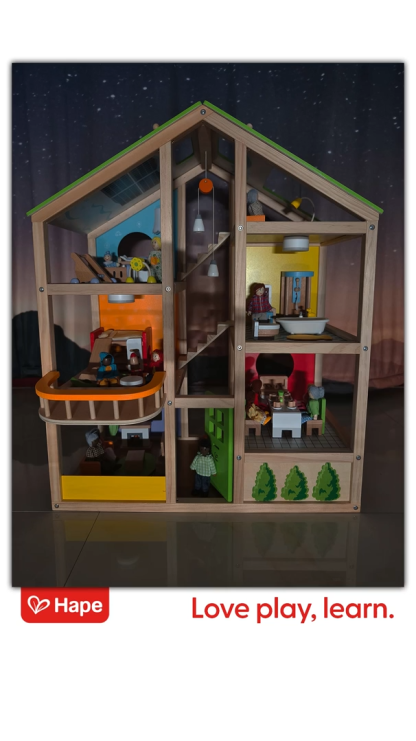 Hape 四季兒童木製娃娃屋 (含傢俱)