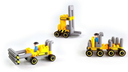 Poly M Construction Site 建築工地積木套裝 (43pcs) | 材質柔韌無尖角，讓孩子安心抓握與拼砌 | 適合 2-6 歲