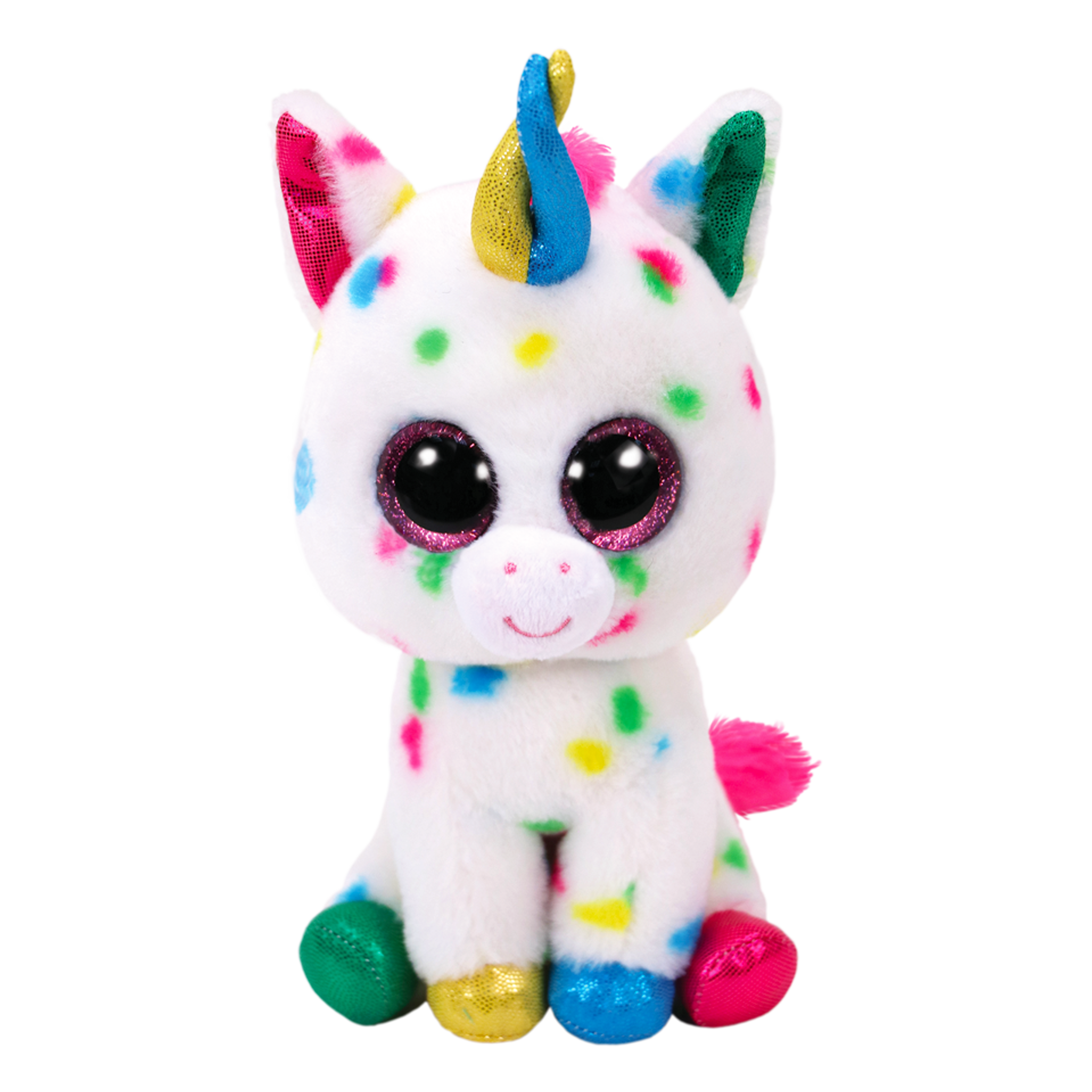 TY Beanie Boos HARMONIE 彩斑獨角獸哈蒙尼  毛絨公仔 (15CM)