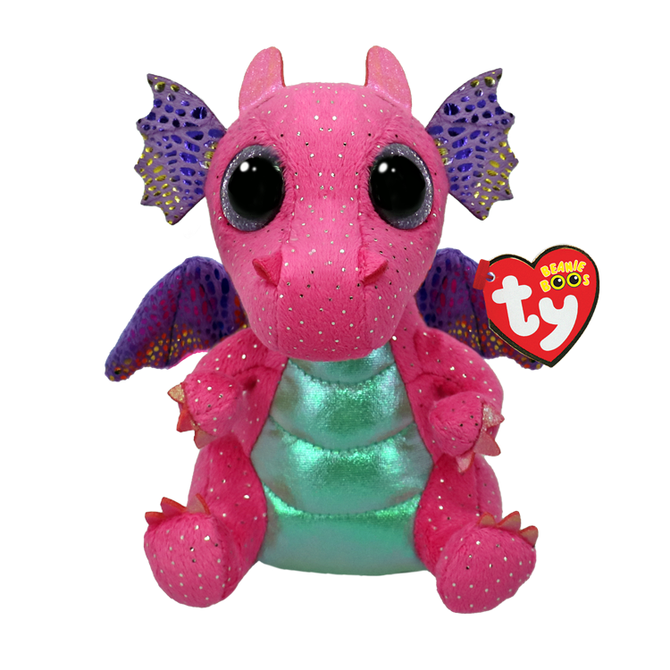 TY Beanie Boos SPITFIRE 噴火龍小粉 毛絨公仔 (15CM)