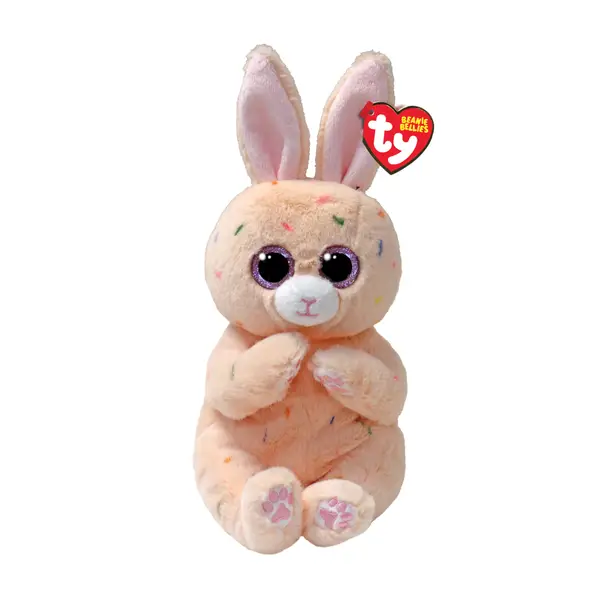 TY Beanie Boos PEACHES 桃色邦尼兔小桃 毛絨公仔 (15CM)