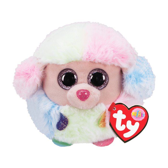 彩色貴賓犬彩虹毛毛球-TY-Eurekakids