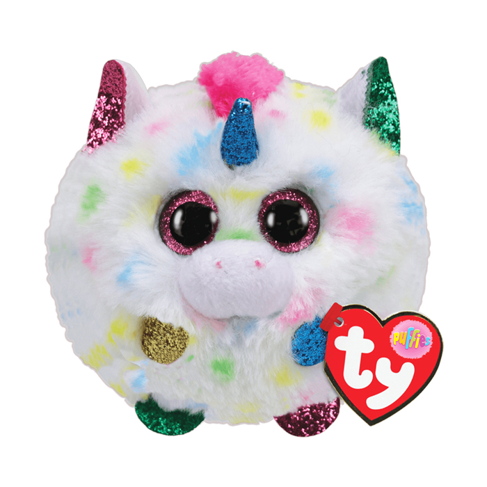 彩斑獨角獸哈蒙尼毛毛球-TY-Eurekakids