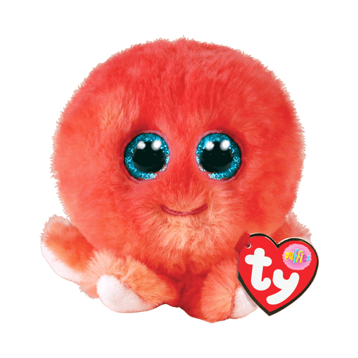 粉色章魚丸子毛毛球-TY-Eurekakids