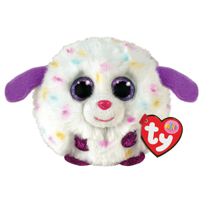 白色斑點狗點點毛毛球-TY-Eurekakids