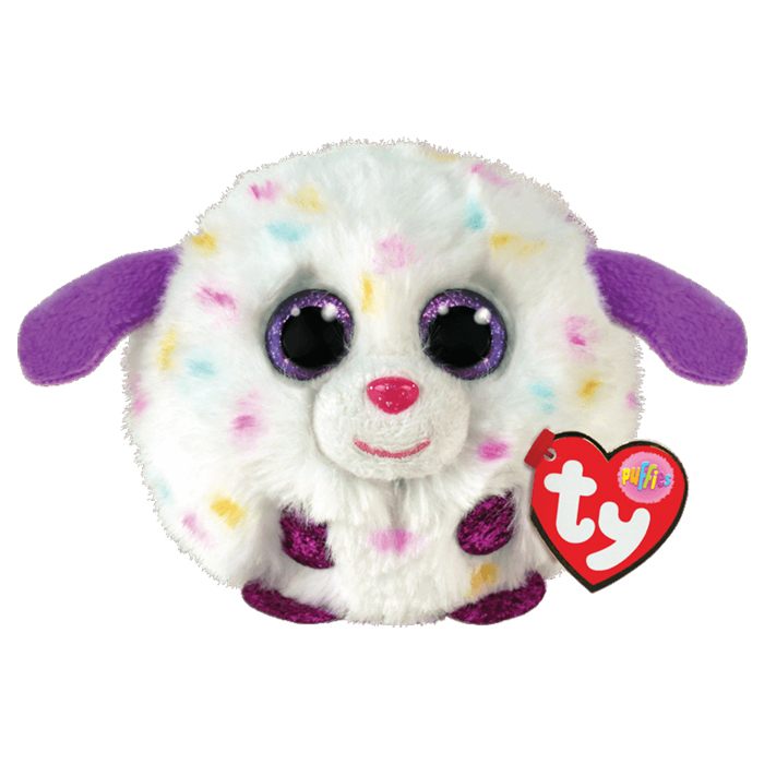 白色斑點狗點點毛毛球-TY-Eurekakids