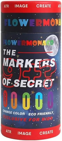 兒童星空彩繪變色筆9+1 | The Markers of Secret 9+1-Flower Monaco-Eurekakids