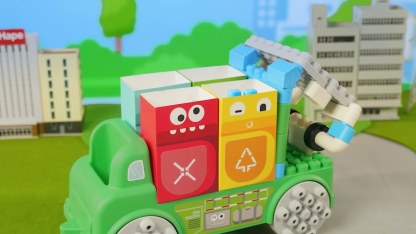 PolyM Garbage Sorting Truck 軟積木 - 垃圾分類車 100pcs (18個月至5歲)