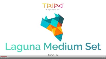 Trido Laguna 藝術 3D 磁性積木 (瀚海流光系列 進階版 - 24件套) STEM 玩具 | 所有面均可連接，無毒且通過 CE 認證 | 適合 3 歲以上兒童 🔥八折優惠 20%🔥