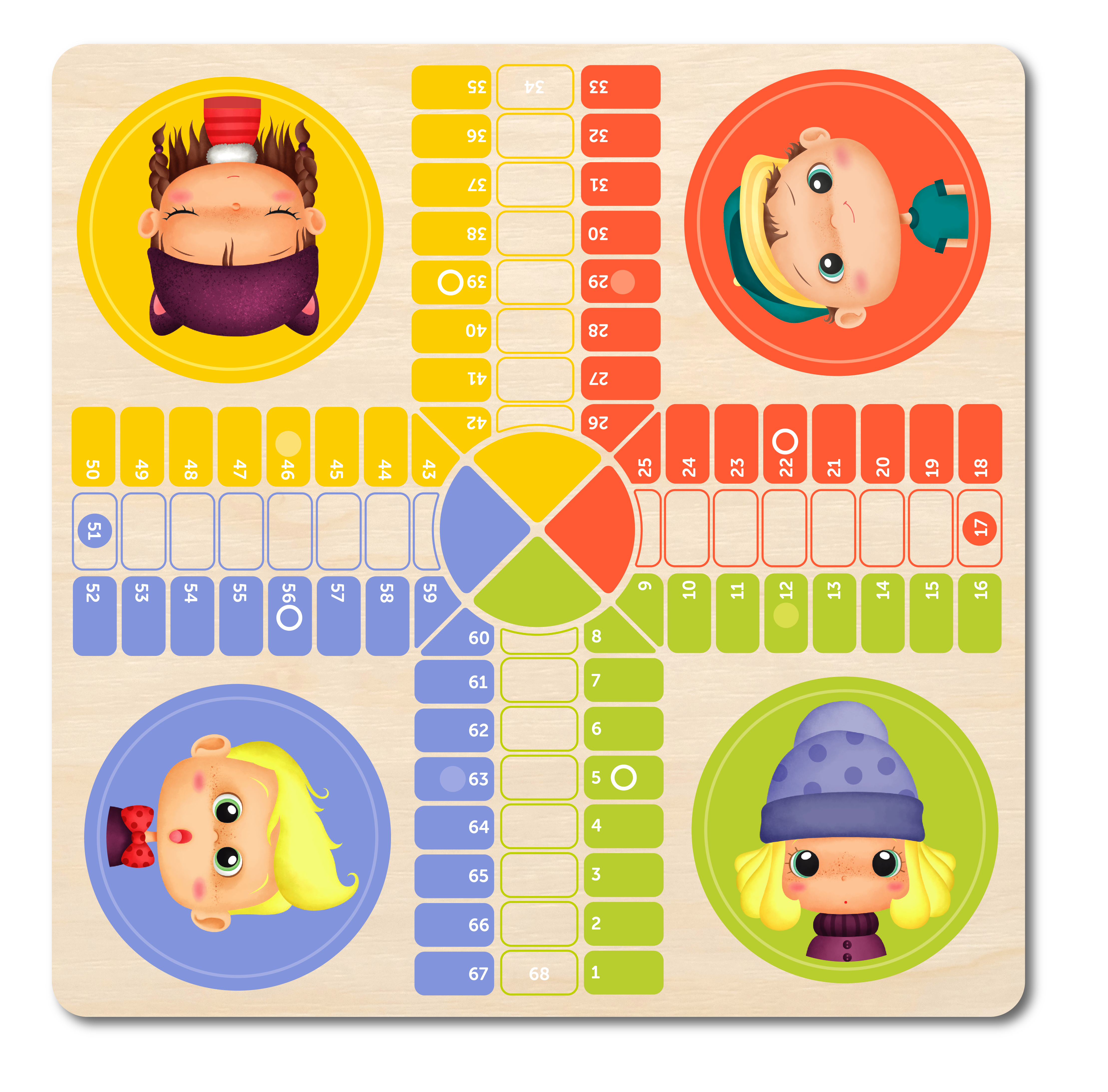 Eurekakids 2合1 遊戲 - 飛行棋 + 蛇棋 (3 歲以上)